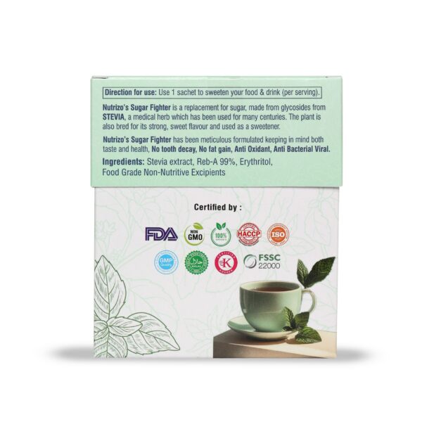 Second image of PREMIUM Stevia Powder 25 Sachets Box