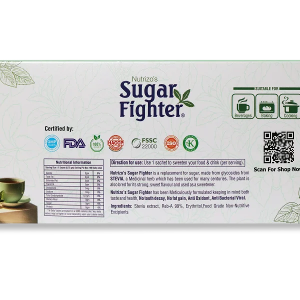 Second image of PREMIUM 100 Sachets Stevia Box