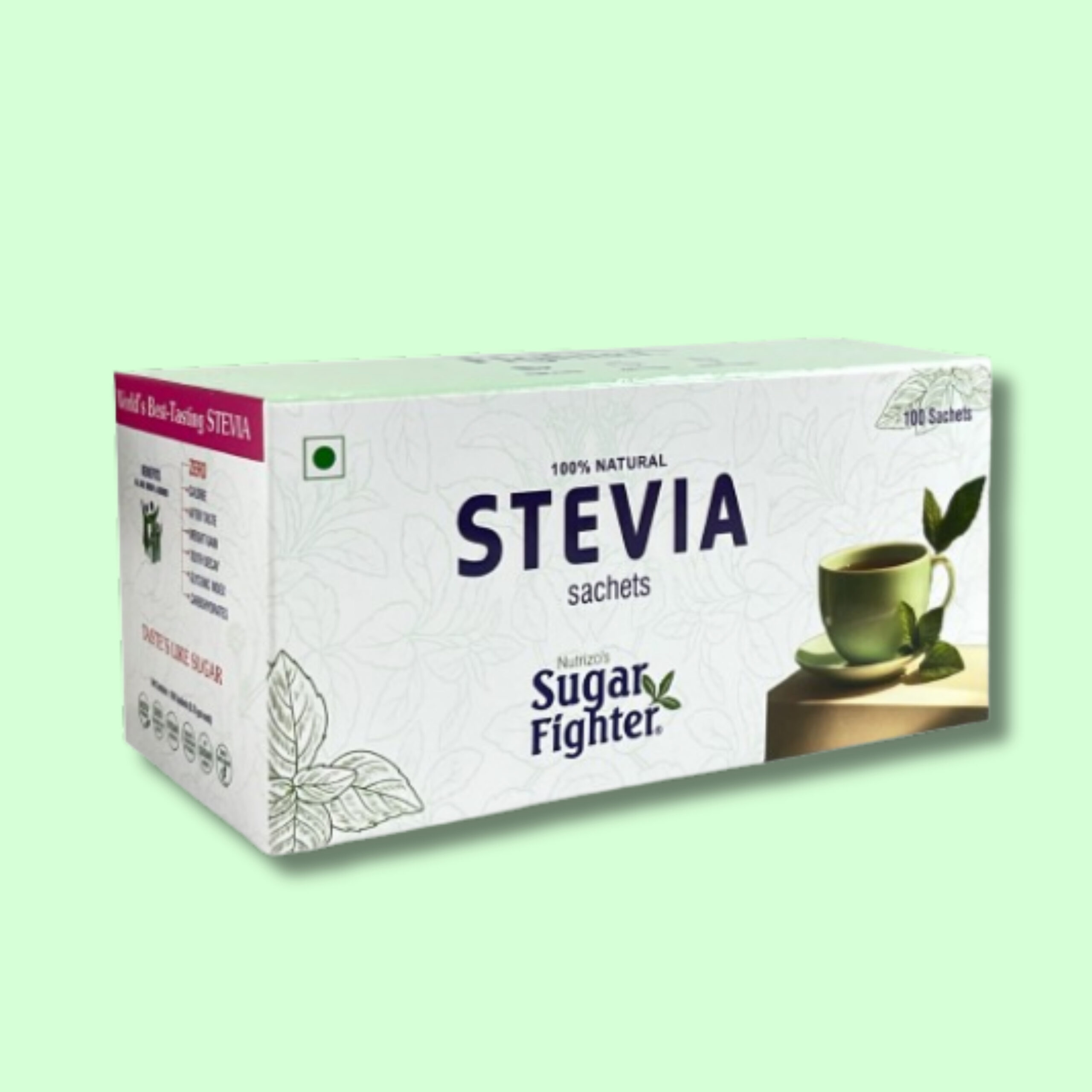 PREMIUM 100 Sachets Stevia Box